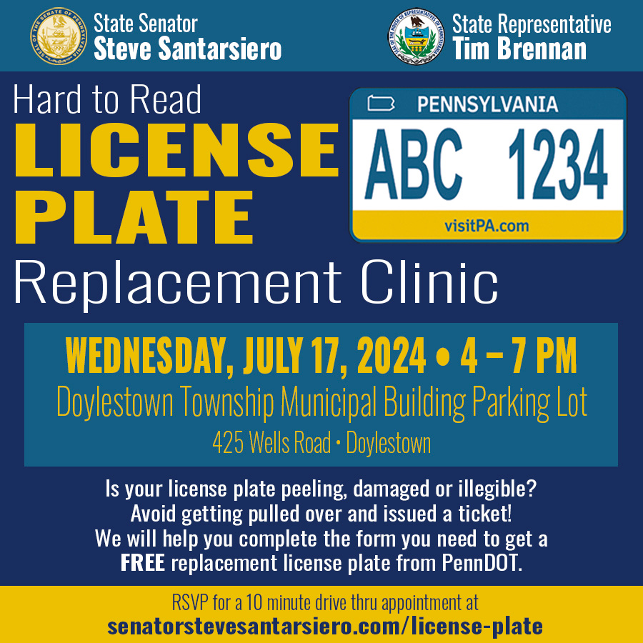 Hard to Read License Plate Replacement Clinic - July 17, 2024